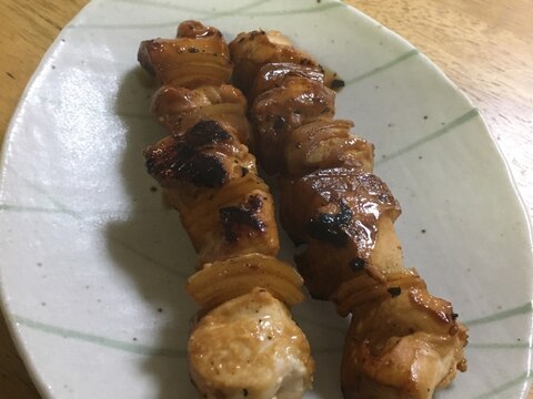 塩麹でやわらかく   鶏胸肉の焼鳥